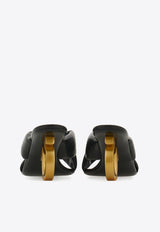 Ferragamo Zilda 70 Gancini Leather Sandals 01J962 ZILDA 70 782451 NERO Black