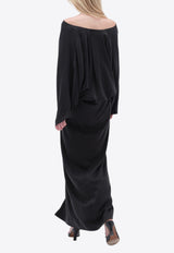 REMAIN Bat Sleeve Maxi Dress 502351100_BLACK