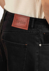 Drôle de Monsieur Straight-Leg Stitched Jeans Black F-BP164-CO187-BL_BLACK