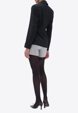 REMAIN Fitted Double-Breasted Blazer 502325100_BLACK