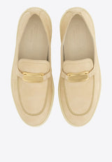 Ferragamo Crio Leather Loafers 030627 CRIO 779039 DESERT Beige