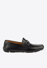 Ferragamo Byte Gancini Leather Loafers 029928 BYTE 782410 NERO Black