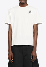 JW Anderson Anchor Logo Embroidery T-shirt White JT0257PG1510001_WHITE