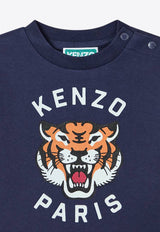 Kenzo Kids Boys Lucky Tiger Print T-shirts Navy K60971/848_NAVY