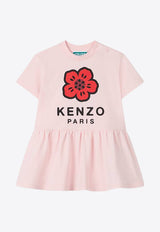 Kenzo Kids Baby Girls Boke Flower Print Dress Pink K60941/45Z_ROSE