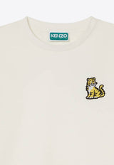 Kenzo Kids Boys Embroidered Tiger Logo T-shirt K61138/117_OFF-WHITE