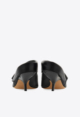 Ferragamo Littyn 55 Leather Mules 01J876 LITTYN 55 784036 NERO Black