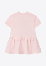 Kenzo Kids Baby Girls Boke Flower Print Dress Pink K60941/45Z_ROSE