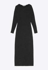 REMAIN Long-Sleeved Maxi Dress 502368100_BLACK