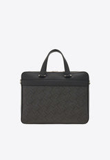 Ferragamo Monogram Jacquard Briefcase Black 241723 ALL OVER 781303 NERO GRI