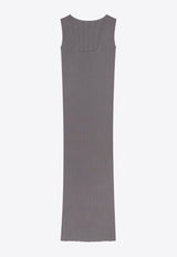 REMAIN Sleeveless Ribbed Maxi Dress 5023112002_GREY