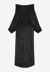REMAIN Bat Sleeve Maxi Dress 502351100_BLACK