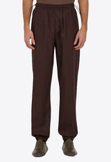 Ferragamo Logo Patch Drawstring Track Pants Brown 144462 P 782825 DARK EXPRESSO