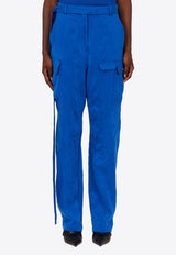 Ferragamo Straight Cargo Pants 13G795 P 782700 KLEIN BLUE Blue