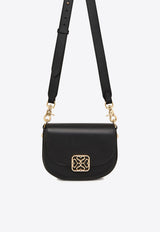 Strathberry Mini Bay Calf Leather Crossbody Bag Black 20242-926-481-100_BLACK