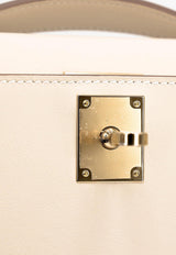 Kelly Cut Clutch in Craie Swift Leather with Permabrass Hardware