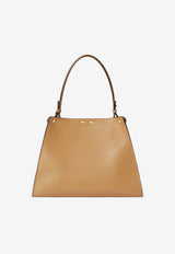Medium Way Semi-Gloss Calf Leather Shoulder Bag