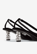 50 Bejeweled Slingback Pumps