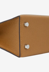 Mini Kelly Verso in Caramel Chevre and Cacao with Palladium Hardware