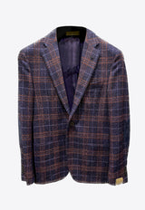 Single-Breasted Wool-Blend Blazer