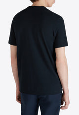 Slowear Basic Crewneck Slim T-shirt Blue 815194_NAVY