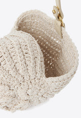 Chloé Sea Treasures Crochet Knit Crossbody Bag Ivory CH25US219P2322J Deep Ivory
