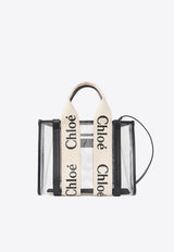 Chloé Small Woody Jelly Tote Bag White CH25US397P65101 White