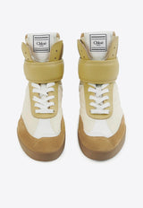 Chloé Kick High-Top Sneakers Multicolor CHC25U07HSL224 Light Ochre