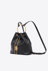 Chloé Small Bracelet Leather Backpack Black CH25US774O37001 Black
