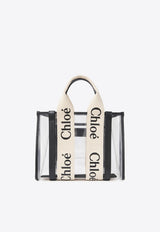Chloé Small Woody Jelly Tote Bag White CH25US397P65101 White