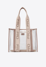 Chloé Woody Jelly Tote Bag Beige CH25US383P7026Y Blushy Beige