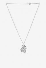 Hermès Chaine d'Ancre Enchainee PM Pendant Necklace in Silver