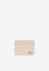 Chloé Iconic Logo Shiny Leather Cardholder Pink CH25SP480O166J5 CEMENT PINK