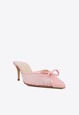 Andrea Wazen Kris 75 Satin Mules Pink KRIMU075TSAPIN_ROSE