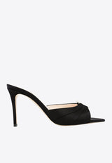 Andrea Wazen Janis 85 Satin Mules Black JANMU085SCBBLA-SS25_BLACK
