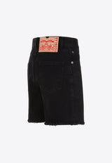 شورت دنيم بتأثير باهت