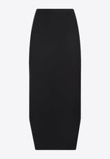 تنورة كيك من صوف الموهير بطول منتصف الساق