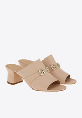 Salvatore Ferragamo Ornella 55 Sandals in Nappa Leather 01E486 ORNELLA 55 757837 PETALO Beige
