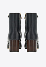 Salvatore Ferragamo Otello 60 Ankle Boots in Calf Leather Black 01E491 OTELLO 60 757871 NERO