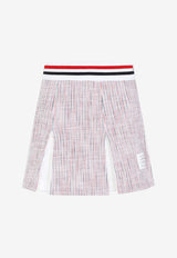 تنورة قصيرة بكسرات واسعة