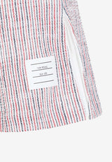 تنورة قصيرة بكسرات واسعة