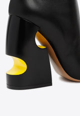 بوت 110 ميوتور بلوك بطول الكاحل من جلد نابا