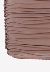 Draped Sleeveless Mini Dress