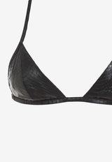 توب من الجلد بنقشة جلد الثعبان