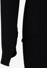 فستان سبايرال طويل محبوك