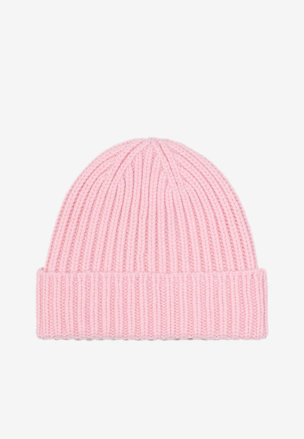 Logo-Patch Wool and Cashmere Beanie