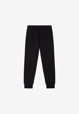 Versace Kids Boys Embroidered Medusa Track Pants Black 1002581 1A04764 2B130