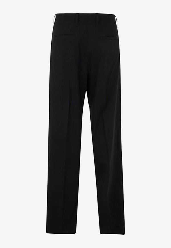 Versace Tailored Straight-Leg Pants Black 1006714 1A03848 1B000