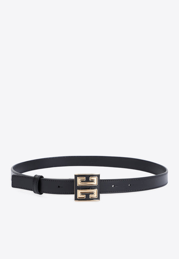 4G-Buckle Leather Belt