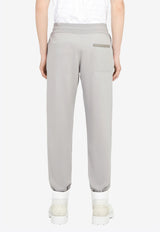 Salvatore Ferragamo Knitted Wool Sweatpants Grey 120689 P 750358 RHINO GREY